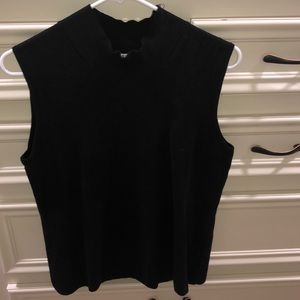 Black High Neck Blouse